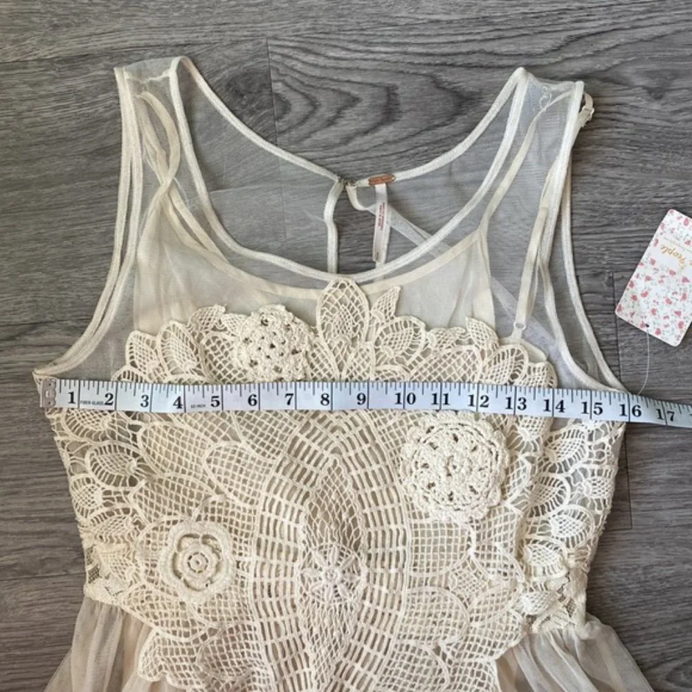 NWT Free People Ivory Mini DRess - Picture 2 of 4